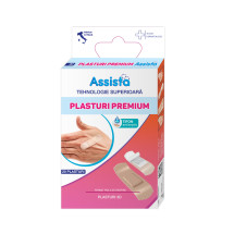 Plasturi premium cu tifon antiseptic, 20 bucati, ASSISTA