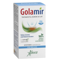 Golamir spray fara alcool, adulti si copii, 30 ml, Aboca