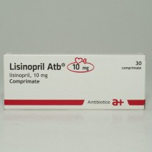 Lisinopril Antibiotice 10mg, 3 blistere x 10 comprimate