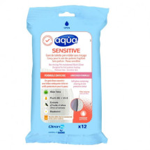 Aqua Manusi pre-imbibate Sensitive, 12 bucati