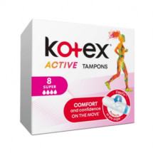 Kotex Tampoane interne Active Super, 8 bucati