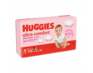 Huggies Nr 4 Ultra Comfort Mega Girl 66 buc, 8-14 kg