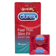 Durex Feel Thin slim fit prezervative ,10 bucati
