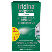 Iridina revigorant, spray pentru ochi rosii si iritati, 10 ml, 1+1 cadou