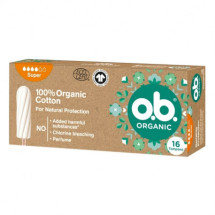 OB Organic super tampoane, 16 bucati