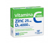 Vitamina C 1000 + Zinc 25 + D3 4000 x 30 cpr. film