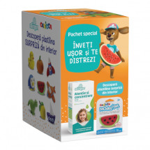 Alinan Atentie si concentrare, 150 ml sirop + Plastilina Modelight Carioca