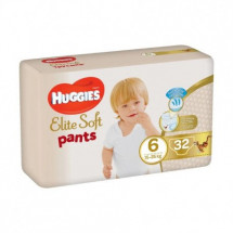 Huggies Nr.6 Elite Soft Pants Mega 15-25kg, 32 bucati