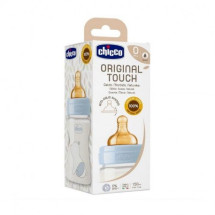 Chicco Original Touch Biberon PP tetina cauciuc, flux lent, baieti, 0luni+, 150 ml