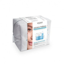 VICHY Trusa AQUALIA RICHE crema zi ten uscat 50ml + balsam ochi 15ml, pachet promotional