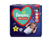 Pampers Night Pants Scutece-chilotel de noapte Marimea 4, 9-15kg, 25 bucati