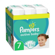 Pampers Scutece Active Baby, Marimea 7, 116 bucati