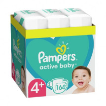 Pampers Scutece Active Baby, Marimea 4 Maxi Plus, 164 bucati