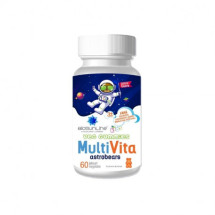 Ursuleti cu aroma de capsuni Multi Vita Astrobears, Biosunline, 60 jeleuri