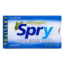 Spry guma mestecat menta-peppermint, 10 tablete