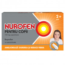 Nurofen pentru copii 125 mg X 10 supozitoare