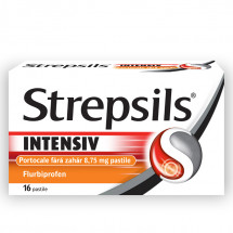 Strepsils intensiv portocale fara zahar X 16 pastile