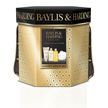 Set baie Luxury Drum 4 piese cu Mandarine&Grapefruit, BAYLIS & HARDING