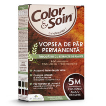 Vopsea de par castaniu deschis acaju 5M, Color&Soin