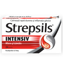  Strepsils intensiv miere si lamaie 8,75 mg X 24 pastile