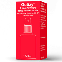 Spray cutanat antiseptic Octizy, 1 mg/g/20 mg/g, 50 ml, Egis Pharmaceuticals