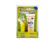 Set periuta de dinti + gel SPRY gingii/dinti copii, capsuni&banane, 60 ml