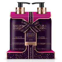 BAYLIS & HARDING Set cadou elegant X 2 produse pentru ingrijirea mainilor, cu parfum de smochine salbatice si rodie