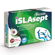 Islasept, 24 de drajeuri de supt, cu aroma de coacaze negre, BENESIO