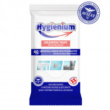 Hygienium servetele antibacteriene dezinfectante multisuprafete, 40 buc