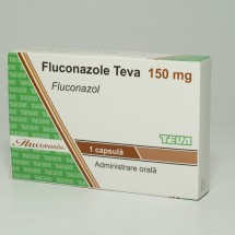 Fluconazole Teva 150mg, 1 blister x 1 capsula