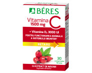 Beres Vitamina C 1500 mg + Vitamina D3 3000 UI x 30 comprimate filmate cu efect retard