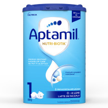 Lapte praf NUTRI-BIOTIK 1, 0-6 luni, 800 g, Aptamil