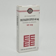 Diltiazem 60 mg, 20 comprimate