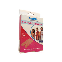 Plasturi cu rivanol 19mm x 72mm, 20 bucati, ASSISTA