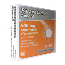 Paracetamol Accord 500 mg X  20 comprimate efervescente