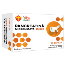 Pancreatina Micronizata 25000, 30 capsule, ESVIDA PHARMA