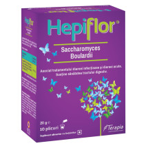  Hepiflor Saccharomyces Boulardii pulbere 250 mg X 10 plicuri