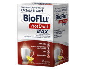 Bioflu Hot Drink Max 1000 mg / 200 mg / 4 mg x 8 plic. unido