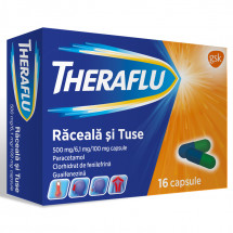 Theraflu Raceala si Tuse 500 mg X 16 caps.