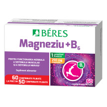 Magneziu + B6, 50 tablete + 10 tablete, BERES
