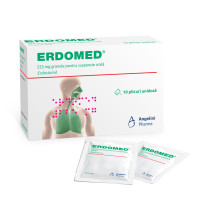 Erdomed 225 mg, 10 plicuri cu granule pentru suspensie orala, ANGELINI PHARMA