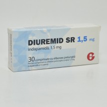 Diuremid SR 1.5mg, 3 blistere x 10 comprimate eliberare prelungita