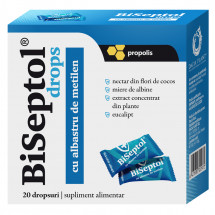 BiSeptol dropsuri cu propolis si albastru de metilen X 20 bucati