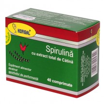 HOFIGAL Spirulina cu extract de catina, 40 comprimate