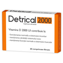 Detrical 2000 IU, 60 comprimate filmate, Zdrovit