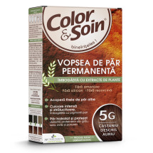 Vopsea de par castaniu deschis auriu 5G, Color&Soin