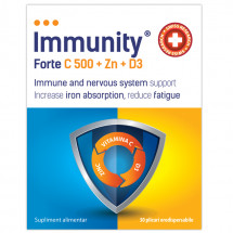 Immunity C 500 + Zn+D3  30 plicuri orodispersabile