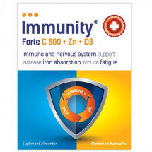 Immunity C 500 + Zn+D3, 30 plicuri orodispersabile