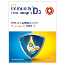 Immunity Forte D3+Omega 3., 30 capsule