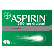 Aspirin 500 mg X 20 drajeuri